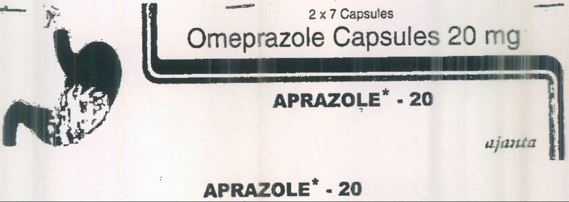 Aprazole- 20 (label) Device mark 1287174 Trademark