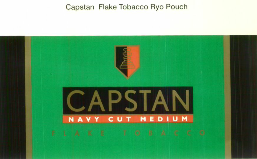Capstan Navy Cut Medium Flake Tobacco, De. (label) Device mark 1486645 Trademark
