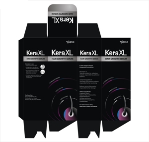 Keraxl Hair Growth Serum Label Device mark 2743091 Trademark