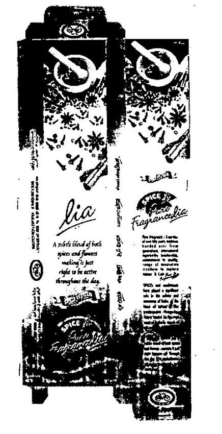 Spice Lia ( Device With Packed ) Device mark 1110292 Trademark