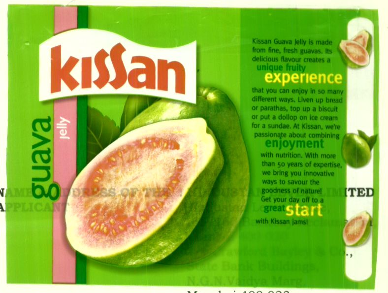 Kissan (label) Device mark 1423898 Trademark