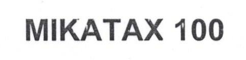 Mikatax 100 (label) Device mark 1688950 Trademark