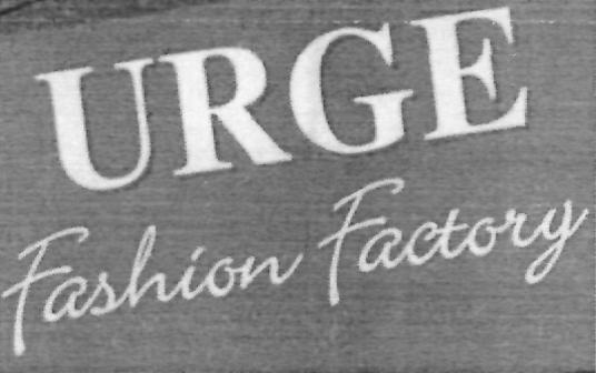 Urge Fashion Factory (device) Device mark 2309586 Trademark