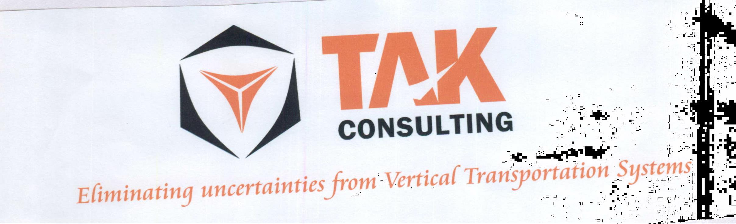 Tak Consulting Eliminating Uncertainties From Vertical Transportation Systems Device mark 1968861 Trademark