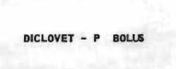 Diclovet-p Bolus Device mark 884784 Trademark