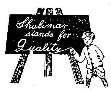 Shalimar Stands For Quality Device mark 5349 Trademark