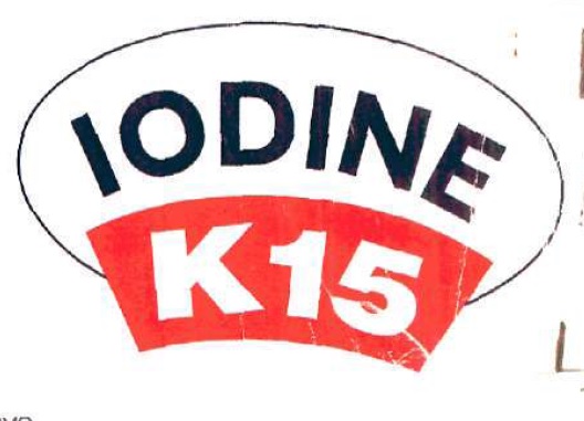Iodine K15 (label) Device mark 835874 Trademark