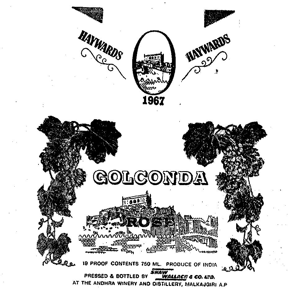 Haywards Golconda (device) Device mark 251965 Trademark