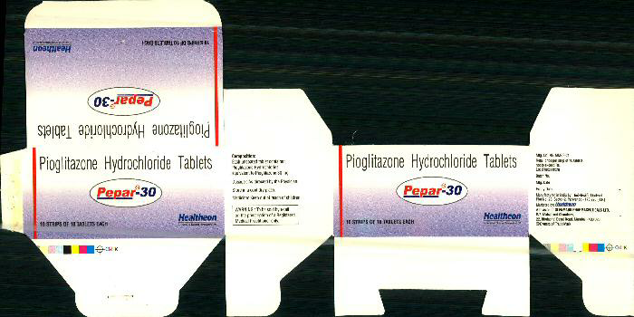 Pepar- 30 Mg Tablets Device mark 1071208 Trademark