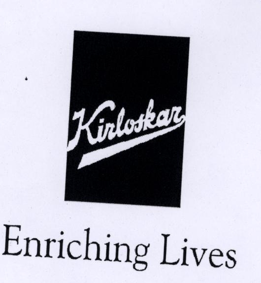 Kirloskar Enriching Lives (device) Device mark 1783548 Trademark