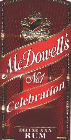 Mcdowell's No.1 Celebration Deluxe Xxx Rum Device mark 2155447 Trademark