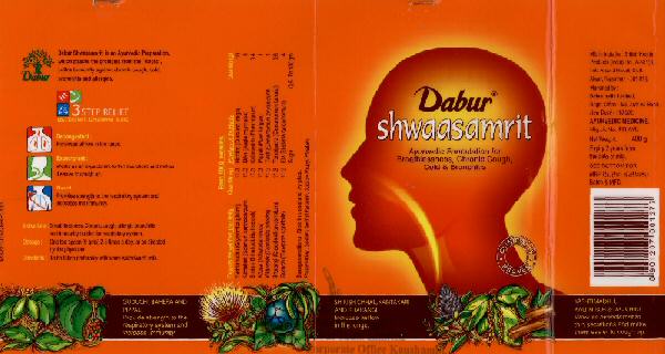 Dabur Shwaasamrit With Label Device mark 1498196 Trademark