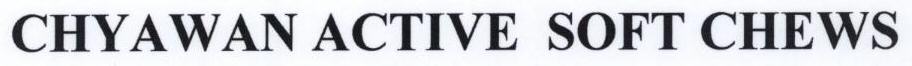 Chyawan Active Soft Chews Device mark 1758942 Trademark