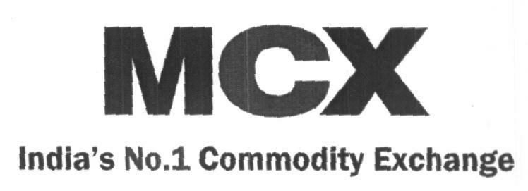 Mcx Indias No.1 Commodity Exchange (label) Device mark 1610153 Trademark