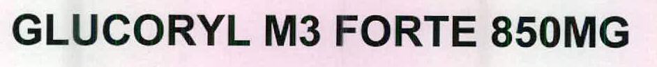 Glucoryl M3 Forte 850mg Device mark 2530705 Trademark