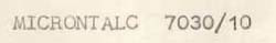Miceontalc 7030/10 Device mark 707198 Trademark
