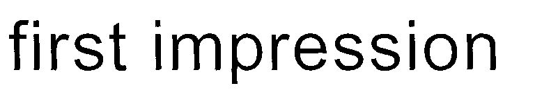 First Impression (device) Device mark 1406160 Trademark