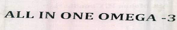 All In One Omega -3 Device mark 2371995 Trademark