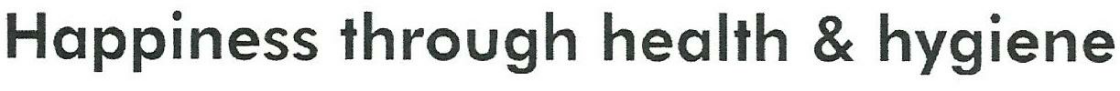 Happiness Through Health & Hygiene Device mark 2492438 Trademark