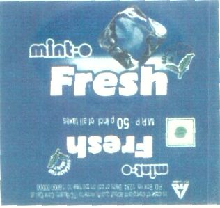 Mint-o Fresh ( Label) Device mark 1449973 Trademark