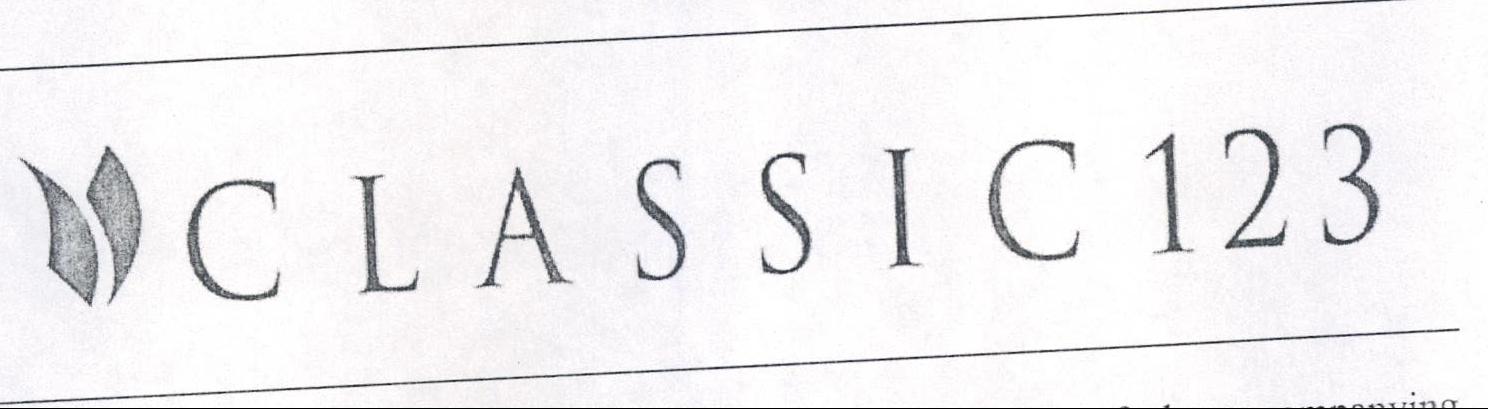 Classic 123 (other Geometrical Figures) Device mark 1444285 Trademark