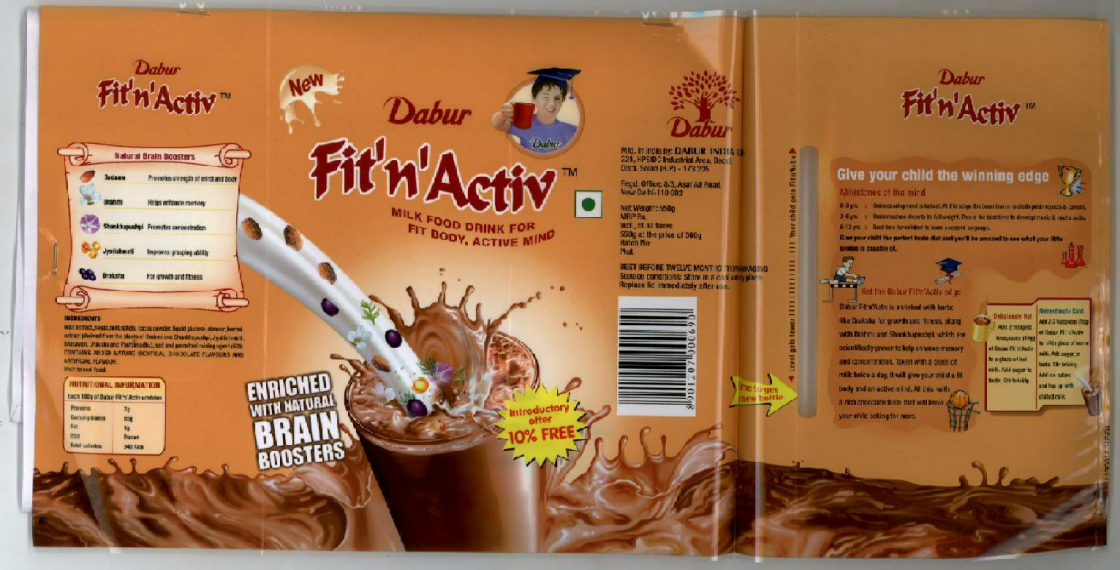 Dabur Fit 'n' Activ With Label Device mark 1446255 Trademark