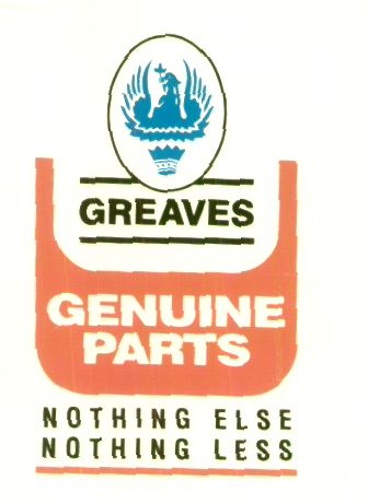 Greaves Genuine Parts (label). Device mark 1255589 Trademark