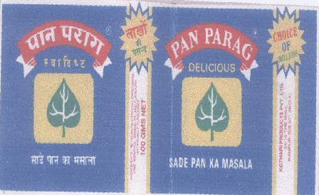 Pan Parag (device) Device mark 453009 Trademark