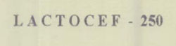 L A C T O C E F -250 Device mark 803278 Trademark