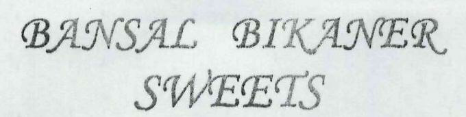 Bansal Bikaner Sweets Device mark 1933403 Trademark