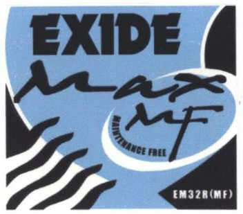 Exide Max Mf, De, (label) Device mark 1472917 Trademark