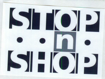 Stop N Shop (label) Device mark 1452163 Trademark