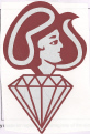 Bust Of A Woman And Diamond Device mark 1708856 Trademark