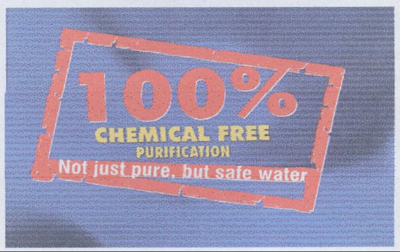 100% Chemical Free Purification Not Just Pure, But Safe Water Device mark 1984016 Trademark