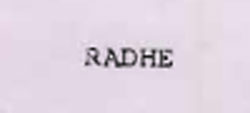 Radhe Device mark 933582 Trademark