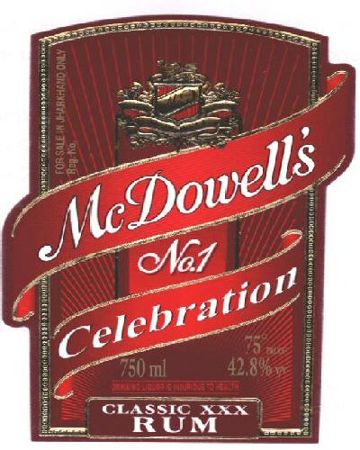 Mc Dowell's No.1 Celebration Classic Xxx Rum Device mark 2247759 Trademark