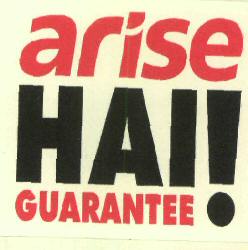 Arise Hai! Guarantee (label) Device mark 2721698 Trademark