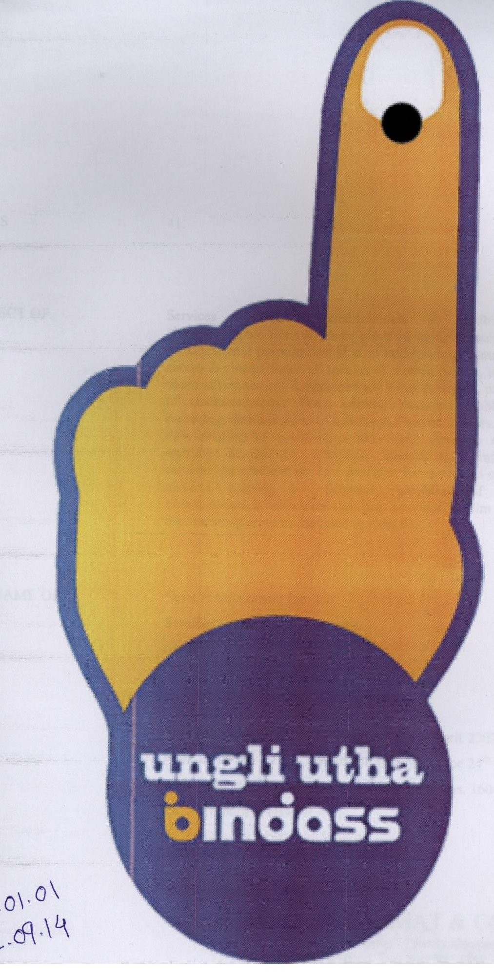 Ungli Utha Bindass (label) Device mark 1792280 Trademark