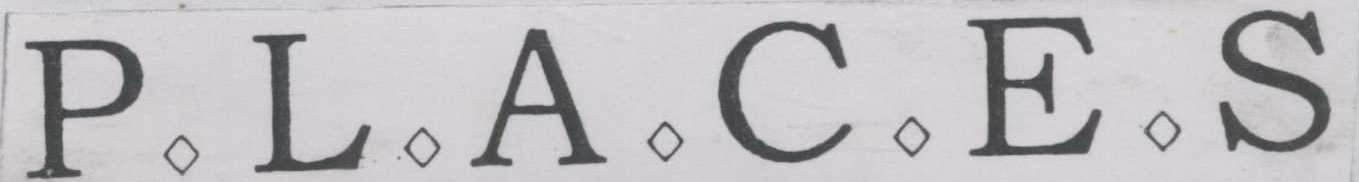 P L A C E S (label) Device mark 1398954 Trademark