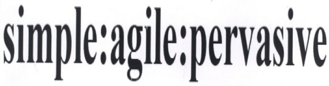 Simple:agile:pervasive Device mark 2421065 Trademark