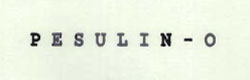P E S U L I N - O Device mark 715426 Trademark