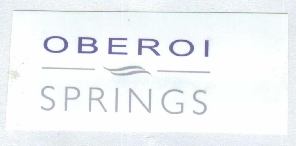 Oberoi Springs (label) Device mark 1403405 Trademark