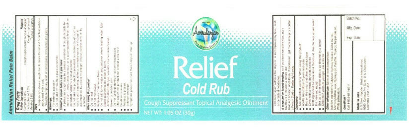 Amrutanjan Relief Cold Rub Device mark 2751710 Trademark