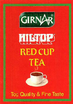 Girnar Hiltop Red Cup Tea (device Of Cup And Saucer) Device mark 2345316 Trademark