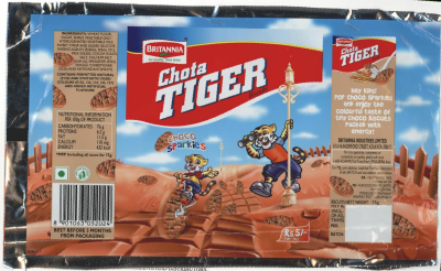 Britannia Chota Tiger (label) Device mark 1462605 Trademark