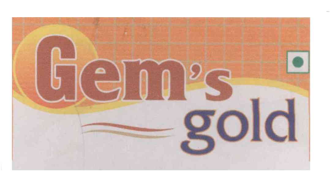 Gem 's Gold (label) Device mark 1362804 Trademark