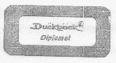 Duckback Dipiomat (label) Device mark 1475512 Trademark