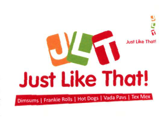 Jlt Just Like That (label) Device mark 2313529 Trademark