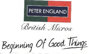 Peter England British Micros Beginning Of Good Things Device mark 2007217 Trademark
