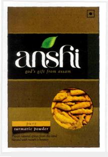 Anshi (device Of Leaf & Turmerics) Device mark 2689540 Trademark